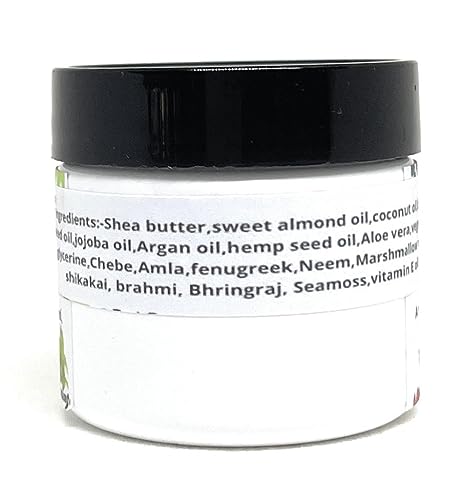 Croton Zambesicus (also know as Chebe powder) Hair Growth Butter/Vegan|Indian Herbs, Aloe vera/Amla/Jamaican Black Castor Oil/Fenugreek… (Lemongrass/Rosemary) 2 oz