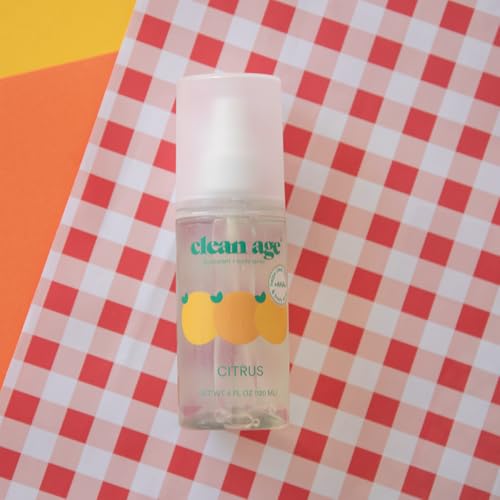 Aluminum Free Deodorant & Body Spray for Whole Body - Citrus 4oz - Clean Deodorant and Body Spray for Teen Boys and Girls -With AHA Fights Body Acne-Formula Specific Body Spray for Teens