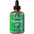 Vitamin E Oil for Hair Growth - Thickening, Moisturizing, Strengthening Serum For Women, Men. Single Ingredient Scalp Treatment For Weak, Dry, Frizzy Hair 1oz