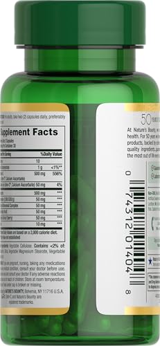 Nature's Bounty Quercetin, Immune Support, 500mg, with Vitamin C, Rose Hips, & Rutin, 60 Count (Pack of 3)