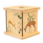 Wooden Piggy Bank for Kids and Adults, Personalized Gift Handmade in USA by BloomOwl, Custom Piggy Bank, Personalized Banks for Kids, Gifts for Baby Boys and Girls (Deer)