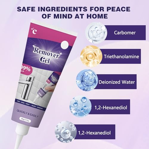 FIYADWZH Cleaning Remover Gel,Powerful Household Cleaning Gel,Suitable for Bathroom and Kitchen Tile Gaps,Highly Effective In Penetration,Safe Formula That Does Not Damage The Surface (2PCS)