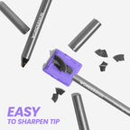 Wonderskin 1440 Longwear Brown Waterproof Eyeliner Pencil - Sharpenable Eyeliner Pencil and Smudge Proof Brown Eye Liner Pencils (Kalamata)