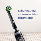 Oral-B Cross Action Toothbrush Replacement Head Black 4 Pack