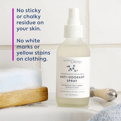 Spray Deodorant for Men/Women, Natural Deodorant Spray, Anti-Odorant, Natural Spray Deodorant for Women and Men, Aluminum Free, Vegan, Cruelty Free. Dermatologist Developed.
