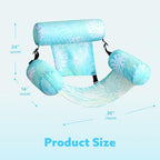 SLOOSH Inflatable Pool Floats Adult,2 Packs Floating Lounge Chairs,Blow up Pool Noodles for Adult Heavy Duty,Floating Chair for Party Summer Water Beach Lake Fun