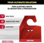 Catchmaster Premium Clothes Moth Traps, XL Sticky Odorless Glue Traps 6PK, Pheromone Attractant, for Closets Wardrobes Cabinet Drawers & Carpet, PheroGuard Technology, Attract Trap and Eliminate Moths