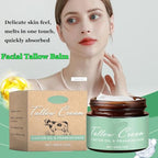 Grass-fed Tallow with Frankincense Oil & Castor Oil, 60g Organic Tallow Moisturizer for Skin, Tallow And Manuka Honey Cream for Face, Body