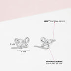 In Season Jewelry Tiny Bow Kids Earrings – 925 Sterling Silver