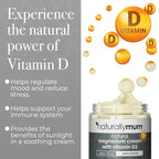 Magnesium Cream with Vitamin D3 [4 Fl Oz] - Magnesium Calm Cream and Vitamin D Lotion - Magnesium D3 Cream - Calming Cream Magnesium and Vitamin D - Turmeric & Arnica Cream - Unscented
