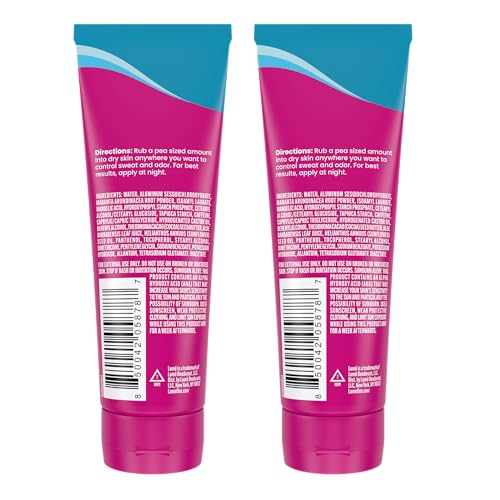 Lume Whole Body Deodorant Plus Sweat Control - Smooth Cream Tube - 72 Hour Odor And Sweat Control - Baking Soda Free, Skin Loving - 3.0 ounce (Pack of 2) (Unscented)