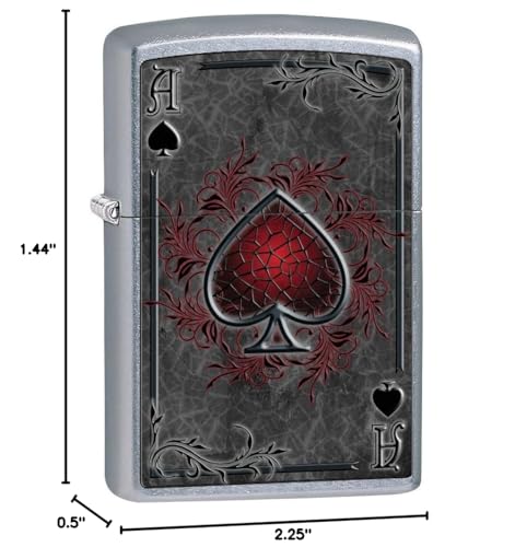 Zippo Lighter: Ace of Spades - Street Chrome 79476