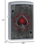 Zippo Lighter: Ace of Spades - Street Chrome 79476