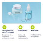 Torriden DIVE IN Serum 1.69 fl.oz. + Soothing Cream (Jar) 3.38 fl.oz. | Hyaluronic Acid Care Set | Deep Hydrating Skin Care to Get Glass Skin