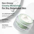 ANUA Heartleaf 70 Intense Calming Cream with Ceramide, Panthenol, Heartleaf extract, Korean Skin care - (50ml /1.69Fl. Oz)