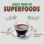 SOLLO Organic Slim Coffee Pods, Medium Roast, Low Acid, Diet-Support, Slim, Single Serve Pods, Compatible With 2.0 K-Cup Keurig Brewers, 24 K Cup