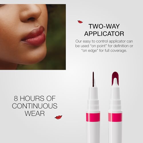 stila Calligraphy Lip Stain Long-Lasting Tint, Moisturizing, Transfer-Proof, Lightweight, Sheer Buildable Color, Fades to a Natural Wash of Colors