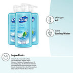 Dial Body Wash, Refresh & Renew Spring Water, 23 Fl Oz (Pack of 3), Hydraclean Complex & Vitamin E, Gentle, Leaves Skin Feeling Nourished, Dermatologist-Tested, No Parabens & Sulfates
