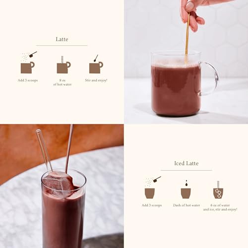 Chocolate Peanut Butter Instant Oat Milk Latte by Holsem Coffee, Organic Ingredients, Premium Coffee, Non-GMO, Vegan, Gluten Free, 5 Servings