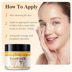 Pulchra Beef Tallow and Honey Balm for Skin: Premium Tallow Honey Skin Balm - Grass-Fed Beef Tallow & Raw Wild Honey Blend - All-Natural Moisturizer for Face & Body, Tallow Balm for Skin Hydration