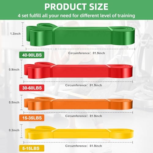 Resistance Bands,Exercise Bands,Resistance Bands for Working Out,Pull Up Bands, Workout Equipment,Workout Bands for Men Women,Stretch Bands for Home Exercise,Physical Therapy