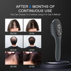 Laser Therapy Hair Growth Comb, Red Light Therapy for Hair Growth, FDA Cleared Laser Comb System, Hair Loss, Hair Thinning & Alopecia Treatment for Men & Women Homeuse