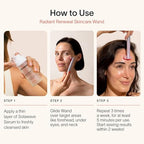 Solawave 4-in-1 Radiant Renewal Facial Wand & Skin Therapy Serum Bundle | Red Light Therapy for Face and Neck | Galvanic Skincare Wand & Massager | Anti-Aging Wrinkle Reduction | Solawave Original