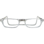Clic Magnetic Reading Glasses for Men or Women, Computer Readers, Original Long (M-L, Clear, 1.50 Magnification)