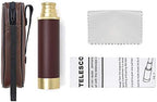 Pirate Monocular Telescope for Kids & Adults, Handheld Collapsible Brass Telescope 25x30 Zoomable Portable Pirate Spyglass for Cruise Ship Travel Watching Games Hiking Hunting and More