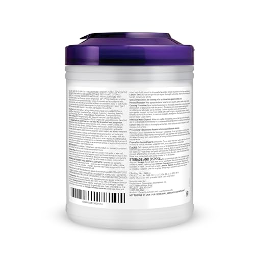 Professional Disposables Surface Disinfectant Super Sani-Cloth Wipes, 160Count (Pack of 2)