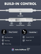 Antool USB C Headphones, 【Ultra Clear Calls & no Noise】 Earbuds Wired for iPhone 16/15 USBC Headphones,Compatible with iPhone/Android/Galaxy/iPad【2 Pack】