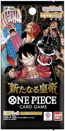 Bandai OP-09 One Piece The New Emperor Card Game Booster Box - 6 Cards per Pack - 24 Packs
