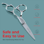 6.5" Hair Cutting Scissors for Professional, Barber & Hairdresser - Extremely Sharp Hair Shears for Cutting, Trimming, Grooming, Precision - Right Hand Hair Scissors for Men, Women, Adults.