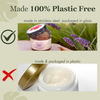 100% Grass-Fed Beef Tallow Face Moisturizer - Natural Organic Skin Care with Lavender Essential Oil - Nourishing 2oz Balm with Rose Hip Oil & Beeswax for Sensitive Skin, Hands & Lips