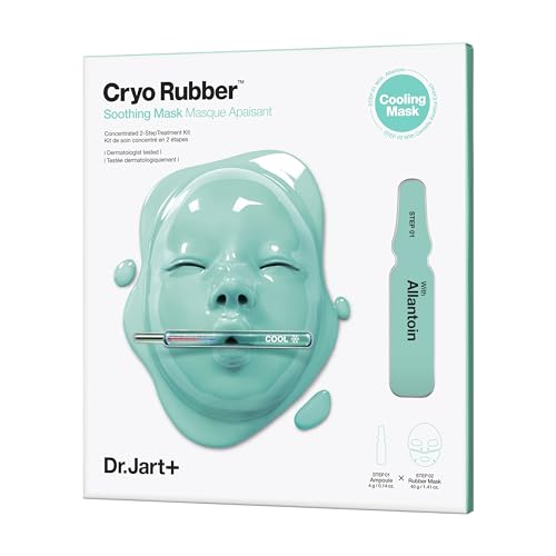 Dr.Jart+ Cryo Rubber Soothing Face Mask | Hydrates and Reduces Redness | Korean Skin Care, 1 Pack