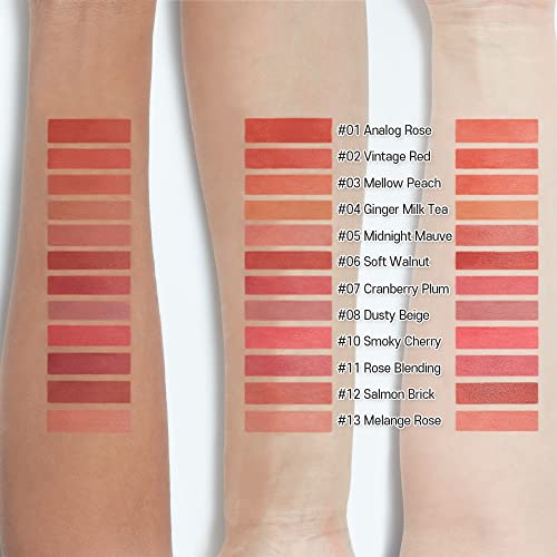 ETUDE Fixing Tint 4g | Long Lasting, High Pigmented Liquid Lipstick, Lip Stain, Waterproof, Lightweight matte finish, Full Coverage (#07 Cranberry Plum)