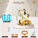 Automatic Bubble Machine for Toddlers: Portable Dog Bubble Maker Blower Toys for 3 4 5 6 Year Old Boy Girl Kids Outdoor Toys for Easter Party Birthday