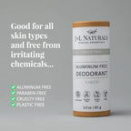 J&L Naturals Aluminum Free Deodorant for Men & Women | 100% Natural Ingredients With Coconut Oil, Shea Butter, & Essential Oils | Sustainable, Eco-Friendly (Naked (Unscented), 3.0 Oz (Pack of 2))