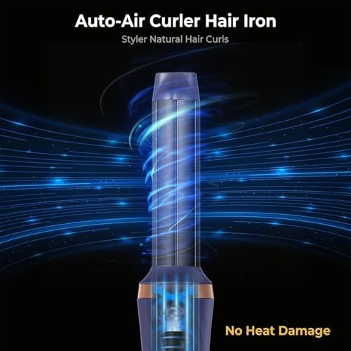 6 in 1 Blow Dryer Brush, Detachable Hair Dryer Brush Air Curler Air Styler Wrap, Curly Twist Hot Curling Iron, Blow Dryer Hot Brush Styler Negative Ion Brush, Travel Hair Styling Tool