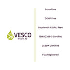 Vesco Medical ENFIT Standard Tip Syringes, 60ML (10)
