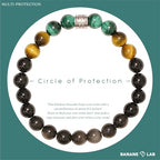 BANANE LAB - Circle of Protection - Multi-Protection - Comprehensive Protection & Inner Strength - Handmade Stretch Jewelry for Men & Women - All-Round Protection Gift - Unique Upgraded Design