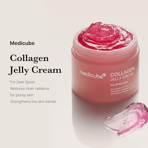 medicube Korean Collagen for Beginner: Collagen Overnight Wrapping Peel Off Facial Mask Pack and Collagen Jelly Cream (1.69 Fl Oz (50ml))