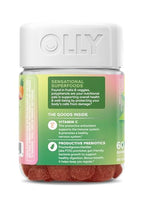 OLLY Supergood Superfoods Gummies, Supports Immune & Digestive Health,* 15 Superfoods, Prebiotics, Vitamin C, Tropical Bliss Flavor, 20 Day Supply - 60 Count