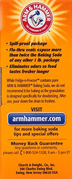 Arm & Hammer Baking Soda Fridge-n-Freezer Odor Absorber, Orange 14 oz, Pack of 12