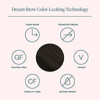 Wonderskin Dream Brow Eye Brow Gel, Long Lasting Eyebrow Gel, Waterproof, Transfer Proof Tinted Filler Eyebrow Mascara (Black)