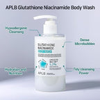 APLB Glutathione Niacinamide Body Wash | LIPO GLUTA NIAC CEN™ 5.3% 10.14 FL.OZ/Korean Skincare, Gentle Ingredients for The Safety of Your Skin, Long Lasting deep Moisture for Soft Skin