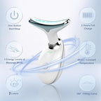 7-in-1 Led Facial Sculptor Shell-Shaped Designfor Face and Neck Care in Glossy White Color（1PC） (White)