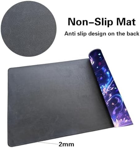 Board Game 14x24in MTG Playmat Compatible for OCG CCG RPG TCG Playmats (Blue Deer 2)