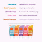 Lume Whole Body Deodorant 5 Pack Sampler - Invisible Cream Minis - 72 Hour Odor Control - Aluminum & Baking Soda Free (Clean Tangerine, Lavender Sage, Peony Rose, Toasted Coconut, Unscented)