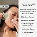 Mount Lai Stainless Steel Gua Sha Facial Tools, Facial Sculptor Skin Care Guasha Tool for Face and Body, Self Care Face Massager to Relieve Muscle Tension and Reduce Puffiness